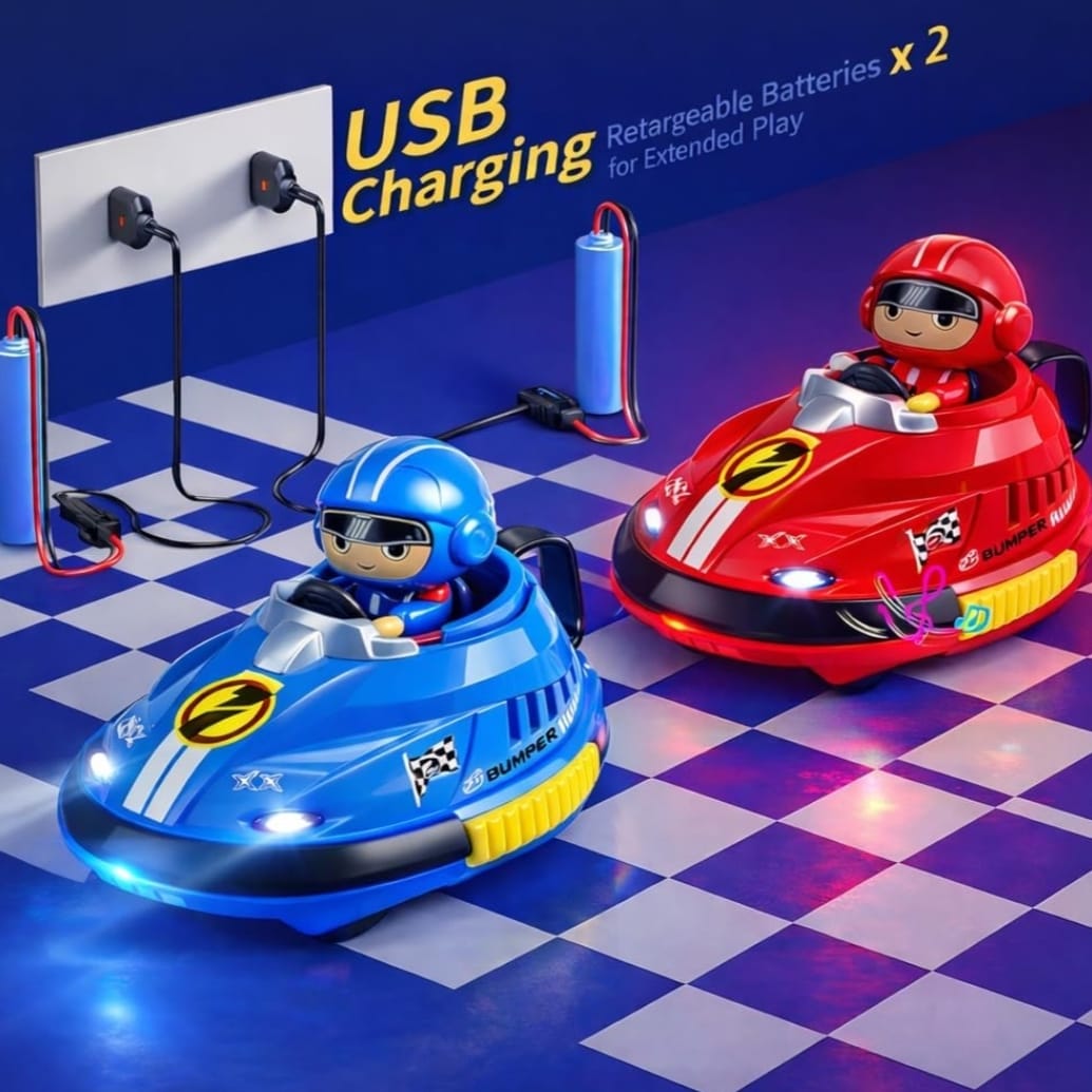 GO-KART™ Remote Control Bumper Cars (2-Player Battle Set)