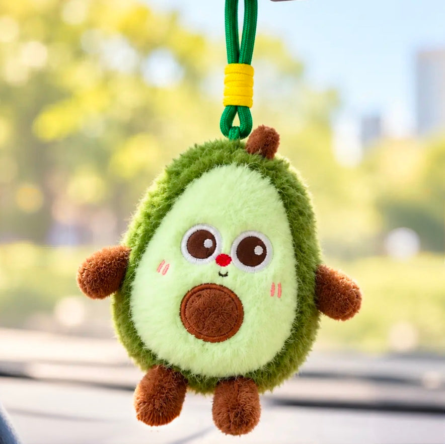Fluffy Avocado Plush Charm