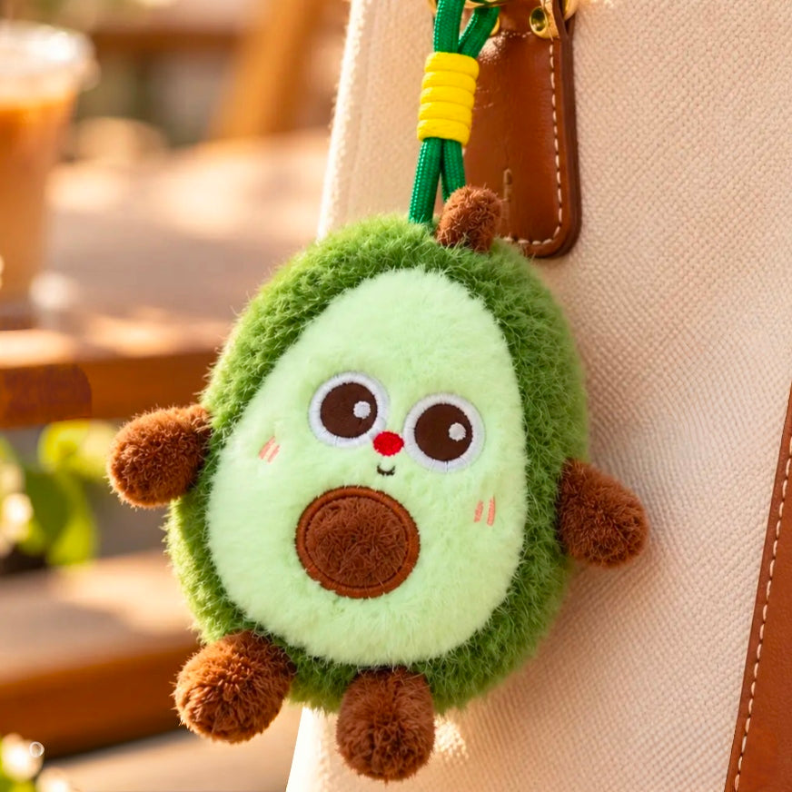 Fluffy Avocado Plush Charm