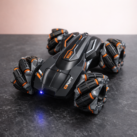 TurboFlip 360° RC Stunt Car – LED Monster Wheels