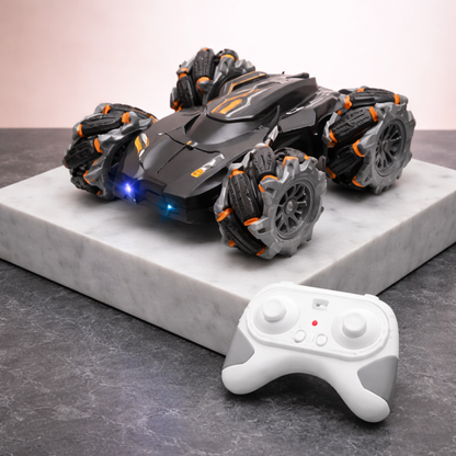TurboFlip 360° RC Stunt Car – LED Monster Wheels