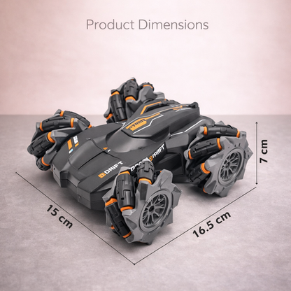 TurboFlip 360° RC Stunt Car – LED Monster Wheels