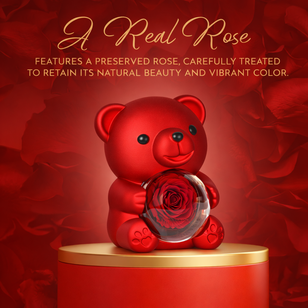 Forever Rose Teddy Love Box – Hidden Gift Box