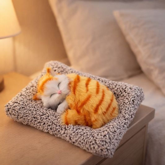 Sleeping Cat Plush Cushion !