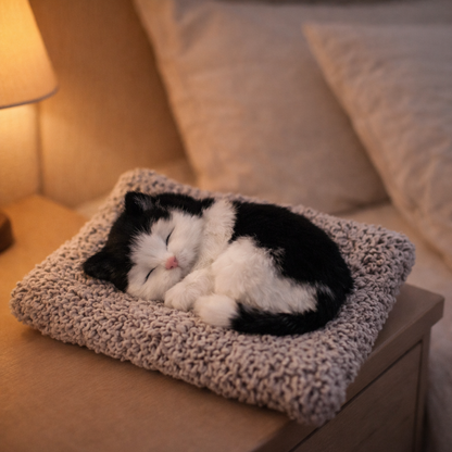 Sleeping Cat Plush Cushion !