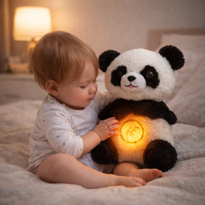 Breathing Musical Panda Plush Toy !