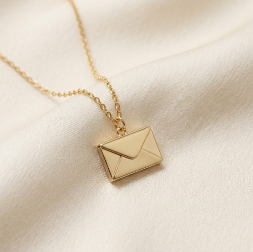 Love Letter Envelope Pendant Necklace !