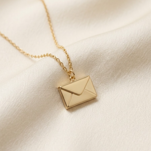 Love Letter Envelope Pendant Necklace !
