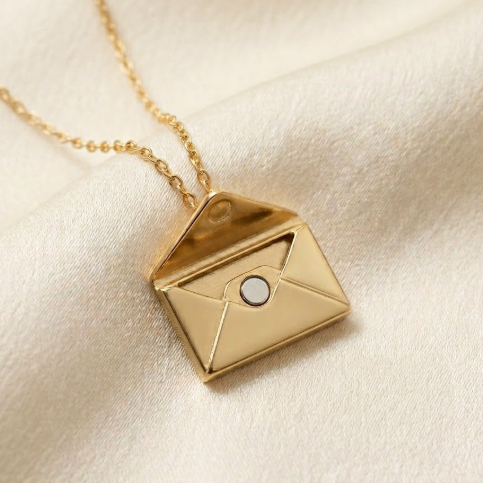 Love Letter Envelope Pendant Necklace !