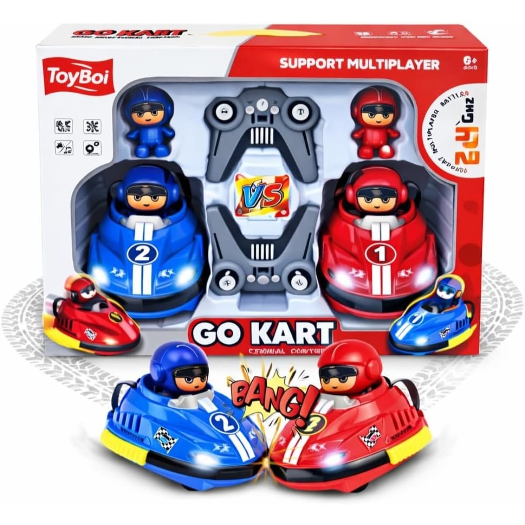 GO-KART™ Remote Control Bumper Cars (2-Player Battle Set)