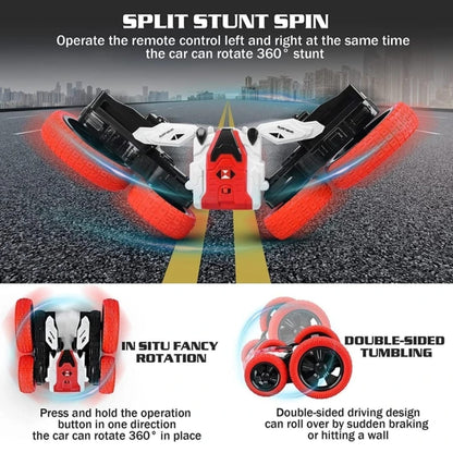 Double-Sided Off-Road 360° Rotating Stunt RC Car