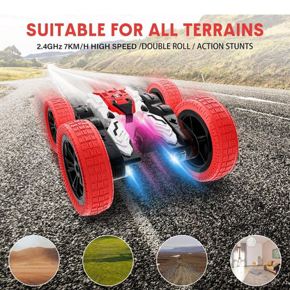 Double-Sided Off-Road 360° Rotating Stunt RC Car