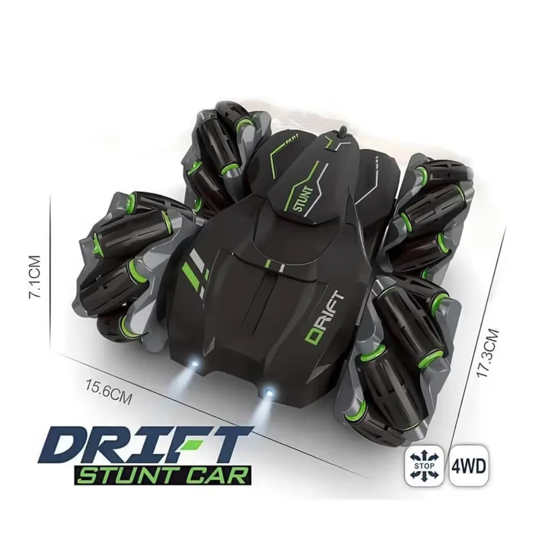 TurboFlip 360° RC Stunt Car – LED Monster Wheels