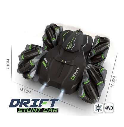 TurboFlip 360° RC Stunt Car – LED Monster Wheels